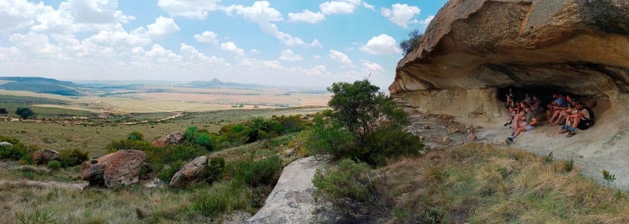 Panoramic view of the wilderness landscape at an Adventure to Live camp